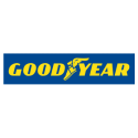 Goodyear logo with the brand name in bold against a yellow background.