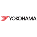 Yokohama logo featuring red lettering against a black background.
